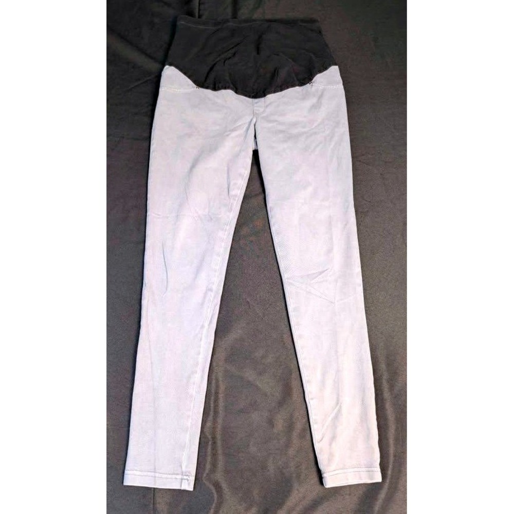 Time and Tru ~ Full Panel Maternity Skinny Jeans ~ Size M 8-10 ~ Grey Denim